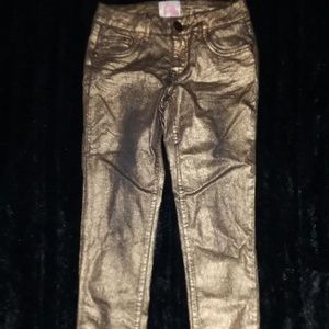 GB Girls gold jeans size 8